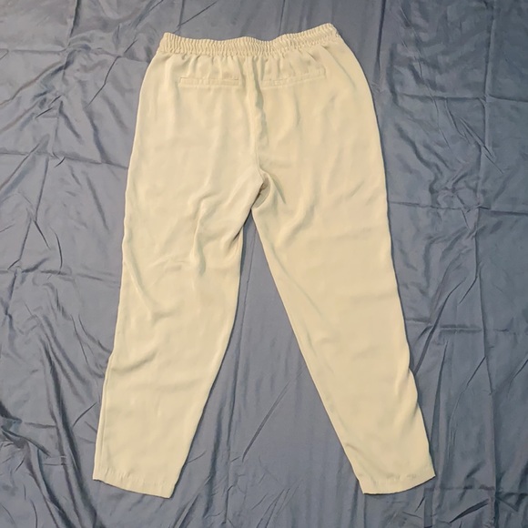 Straight Legged Beige Polyester Flow(y) Pants - Picture 2 of 5